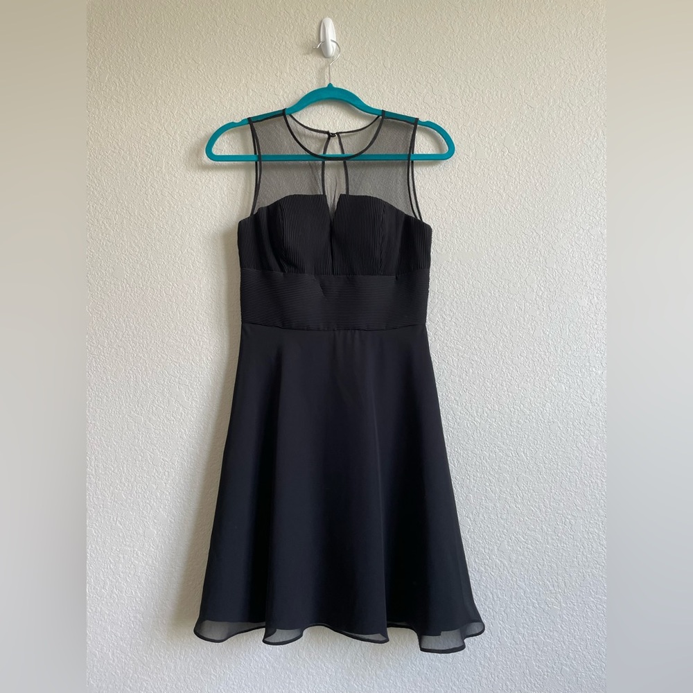 Aidan by Aidan Mattox Mesh Cocktail Homecoming Dress